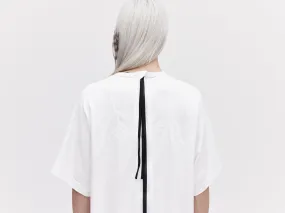 O.S Zip Back Tee - White