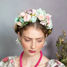 Pastel Frida Kahlo wedding headband