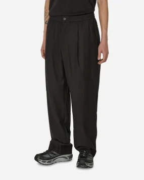 Pleated Wool Pants Black