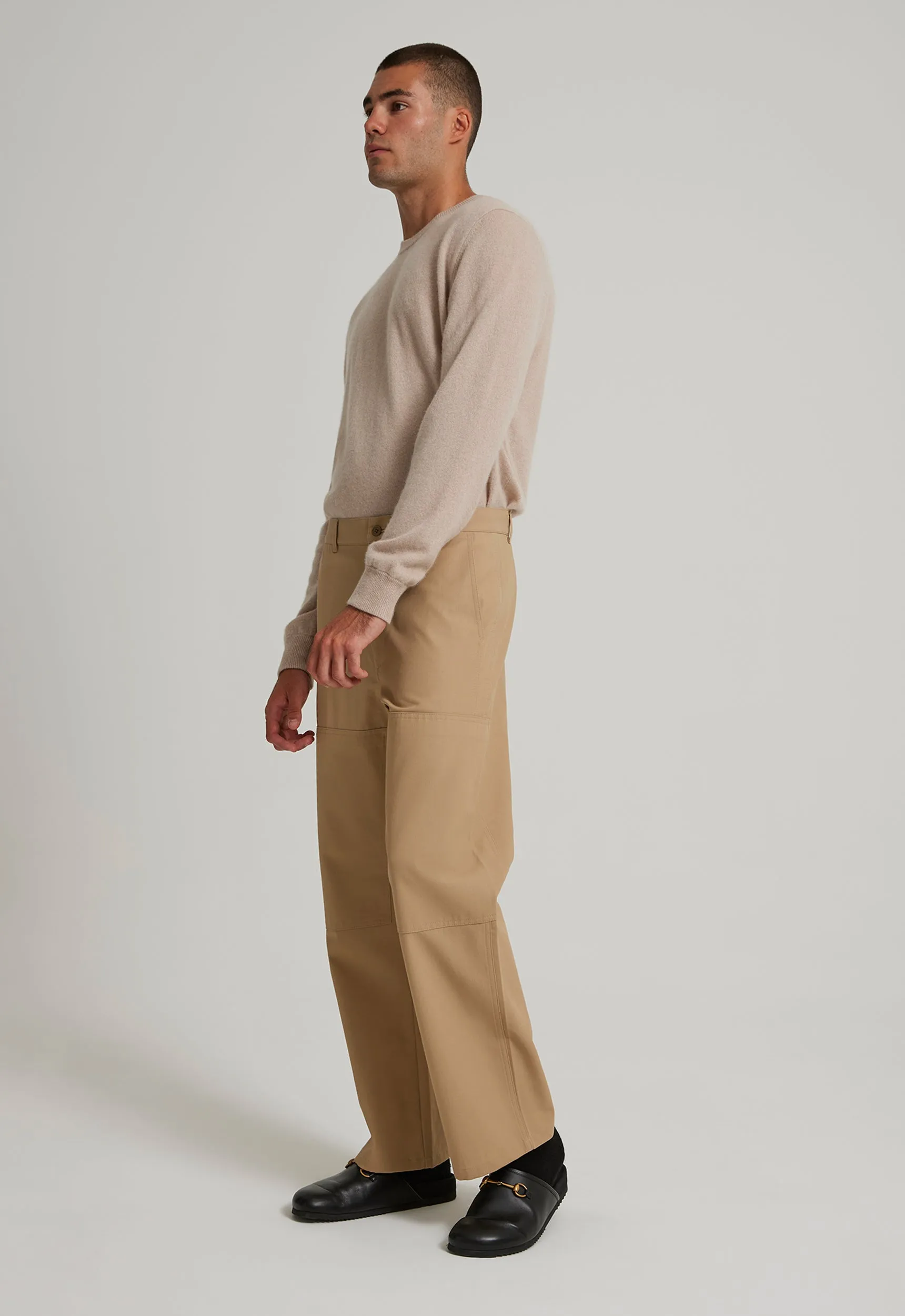 Richard Cotton Pant - Nutmeg Tint