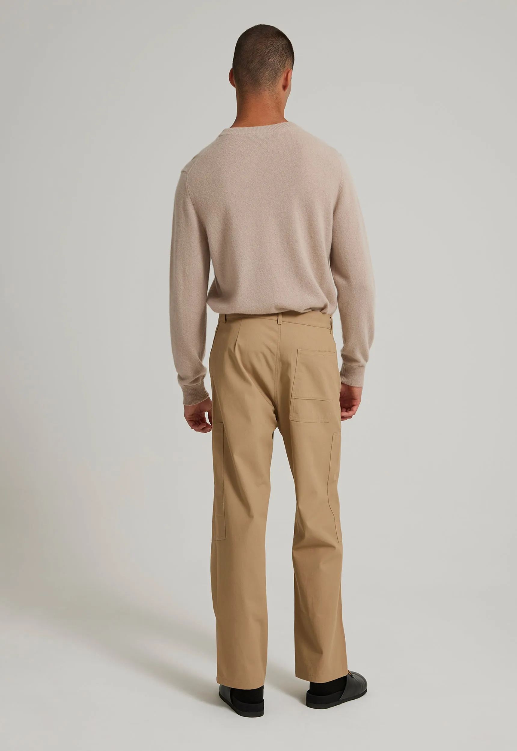 Richard Cotton Pant - Nutmeg Tint