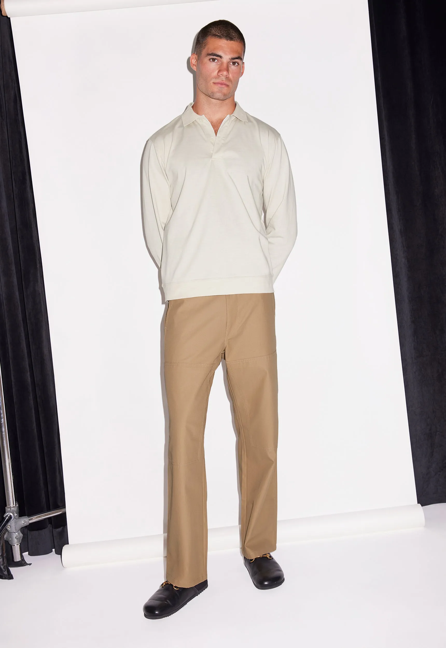 Richard Cotton Pant - Nutmeg Tint