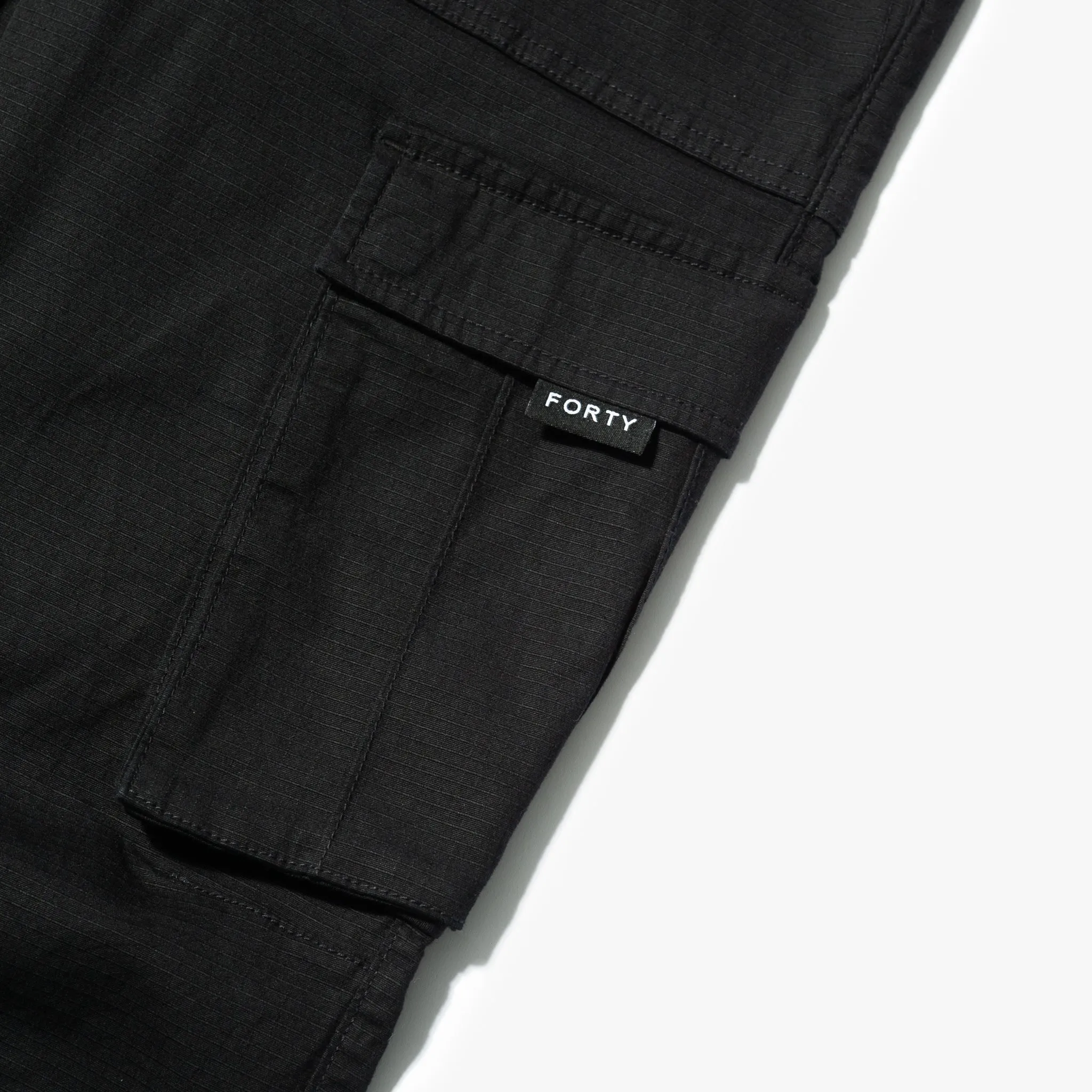 Rip Twill Ripstop Cargo Pants (Black)