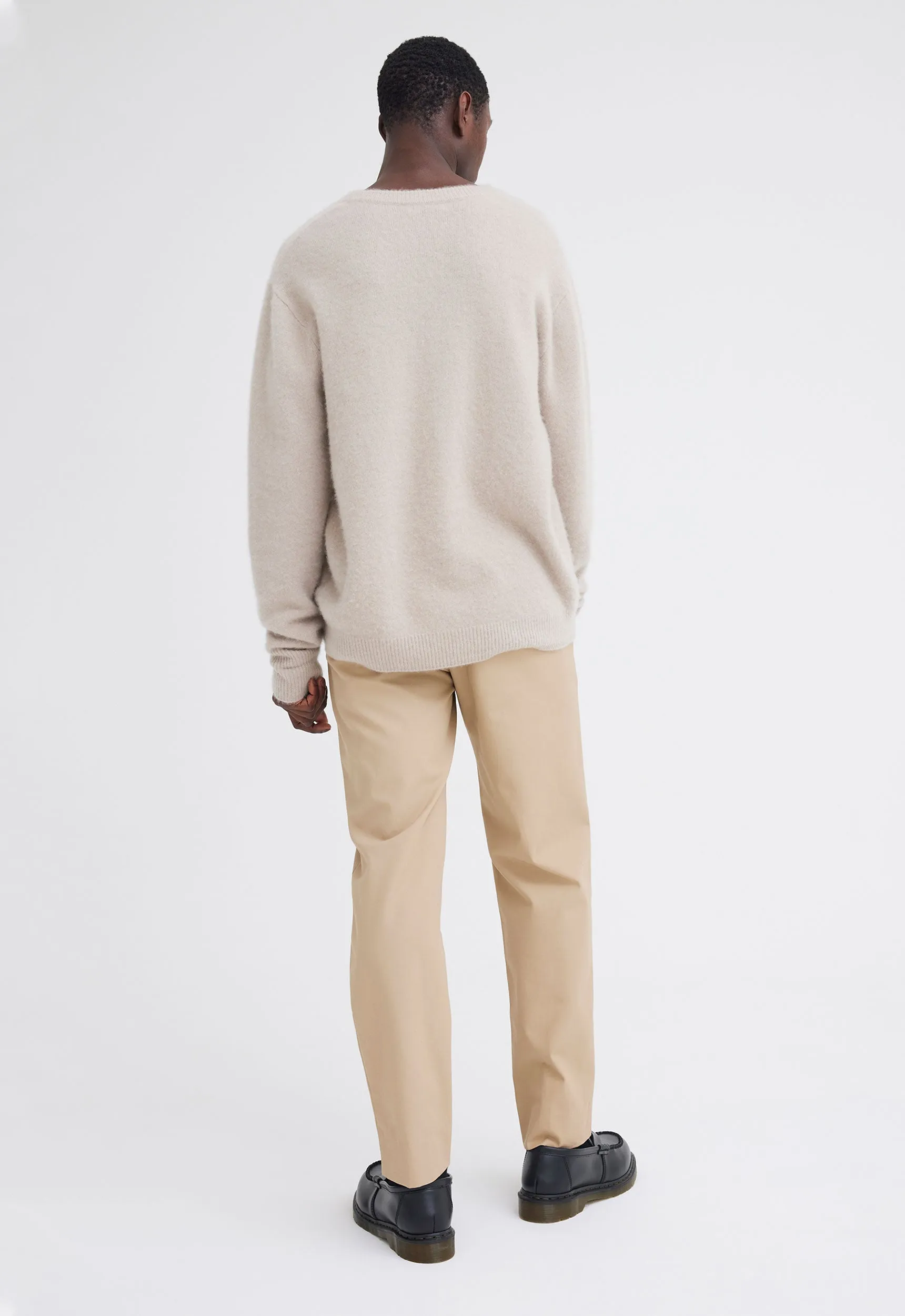 Roy Cashmere Sweater - Flaxen Beige