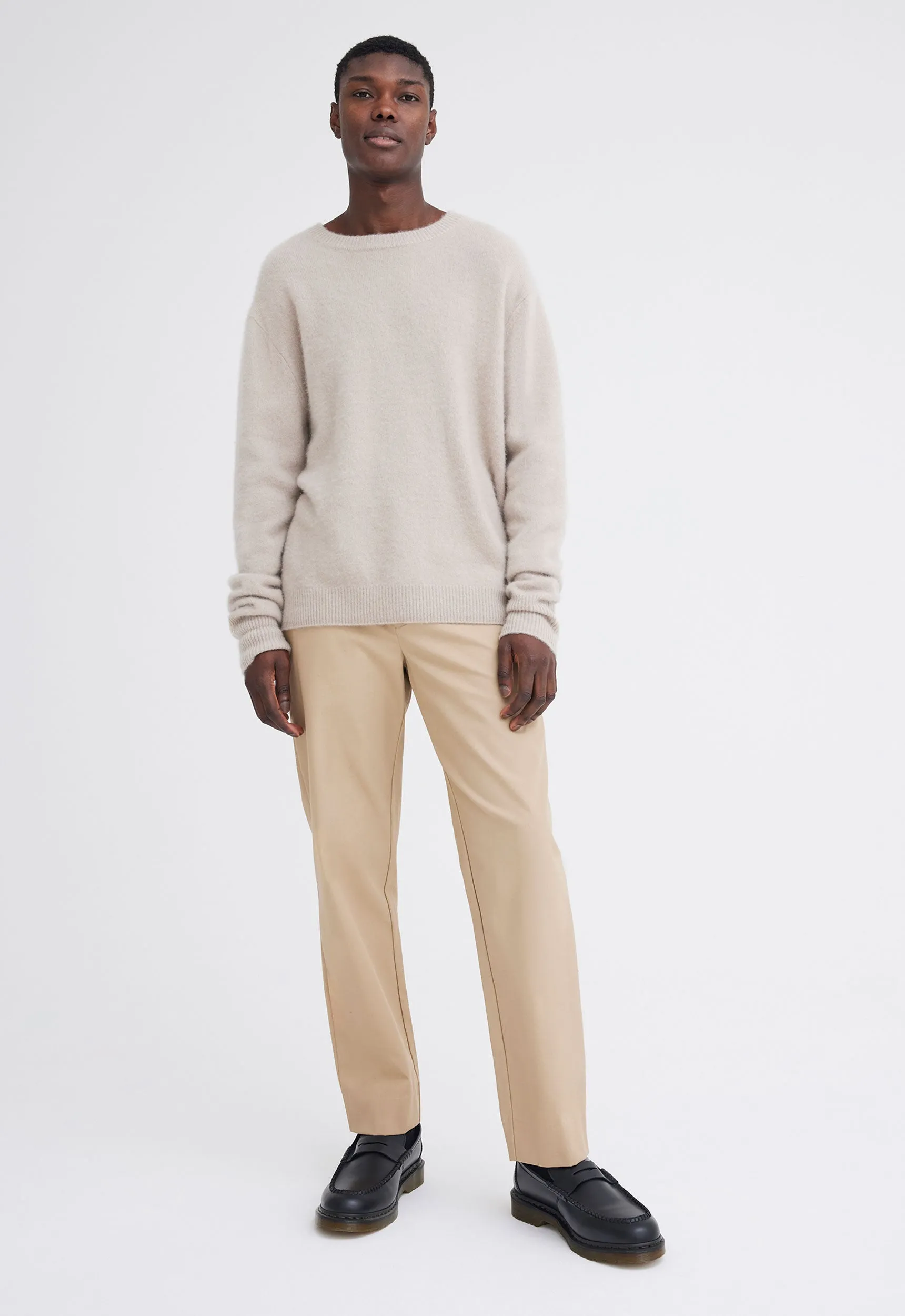 Roy Cashmere Sweater - Flaxen Beige