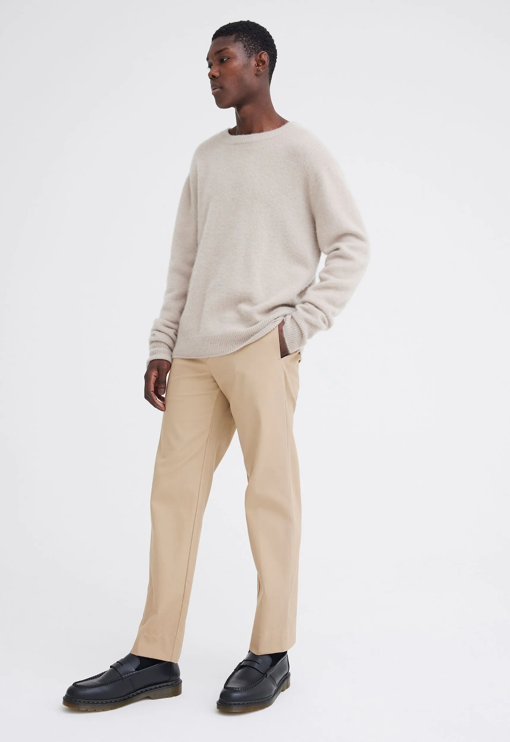 Roy Cashmere Sweater - Flaxen Beige