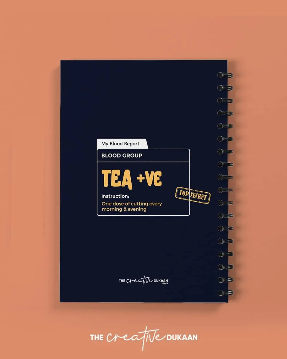 Tea Lovers A5 Cute Notebook