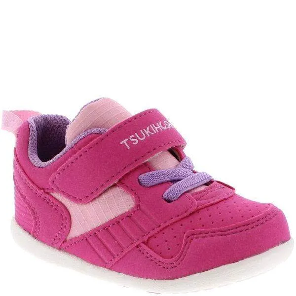 Tsukihoshi Baby Racer Fuchsia Pink Running Shoes (Machine Washable)