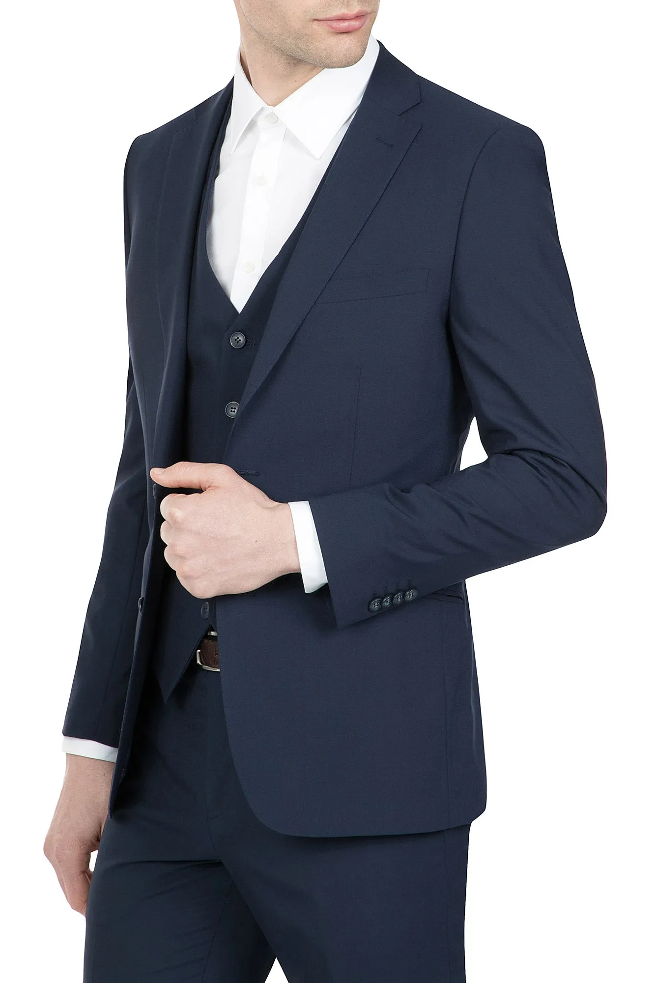 Uberstone Jack Skinny Blue Suit Set