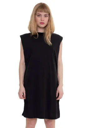 Urban Classics - Ladies Modal Padded Shoulder Tank Black - Dress