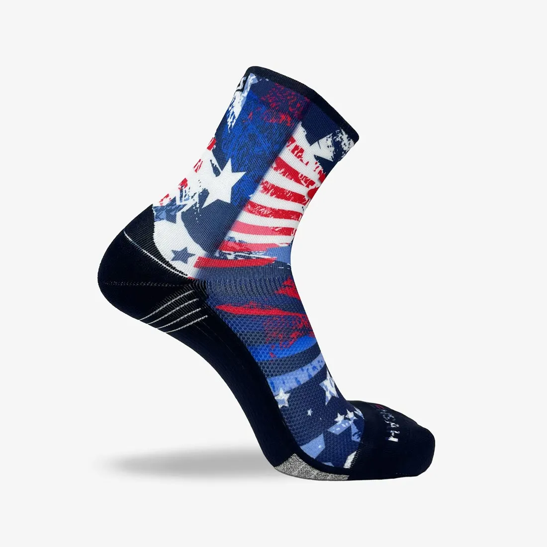 USA Stars and Stripes Running Socks (Mini-Crew)