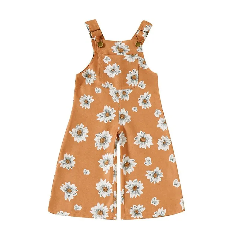 Wide Leg Dungarees with Stylish Patterns