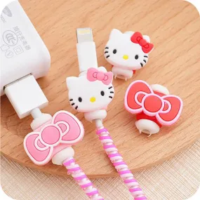 Wire Cable Protector - Hello Kitty - Red